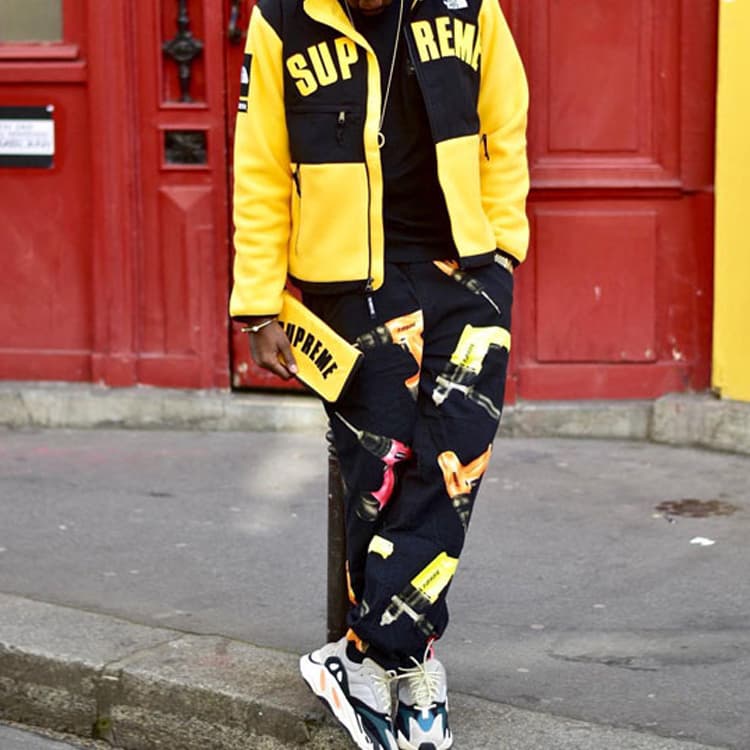 Куртка Supreme x The North Face Arc Logo Denali Fleece Jacket Yellow - изображение 6