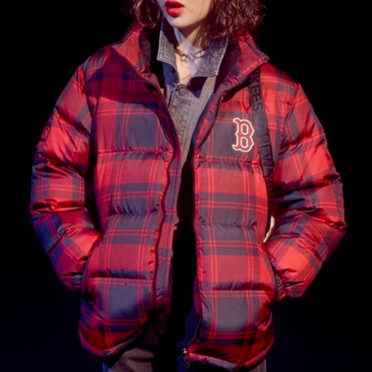 Зимняя куртка MLB Boston Red Sox Plaid Down Jacket - изображение 4