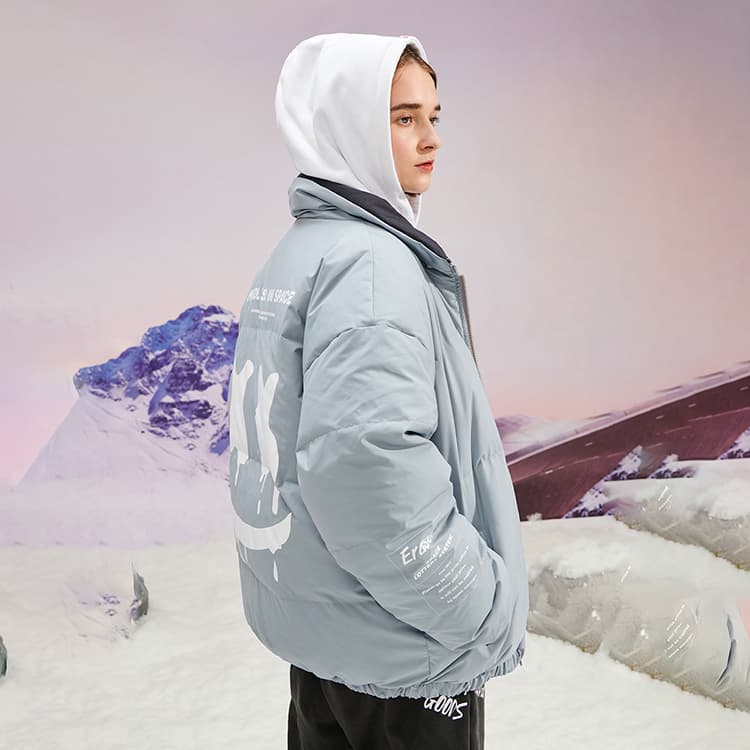 Зимняя куртка пуховик ER Reversible Logo Puffer Jacket - изображение 6