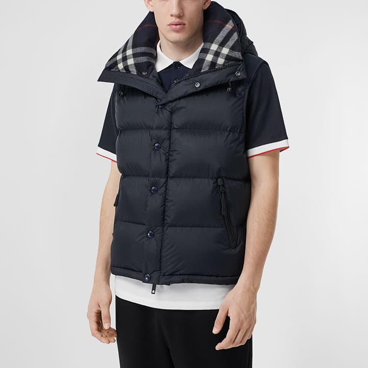 Зимняя куртка Burberry Navy Down Jacket - изображение 8