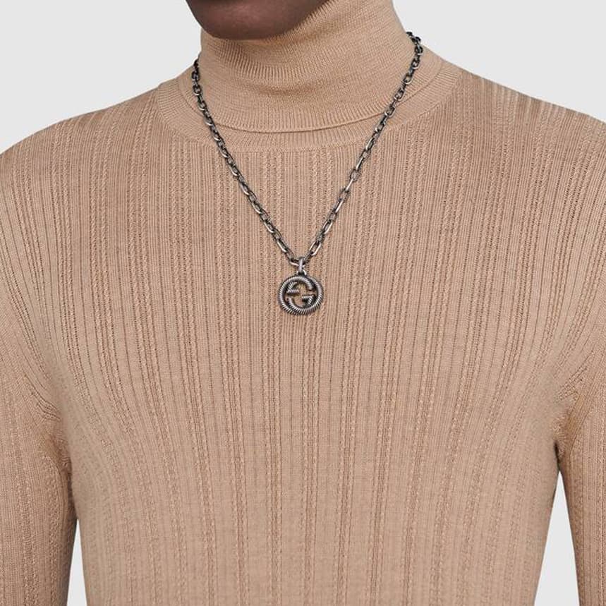 Ожерелье Gucci Interlocking Double G Necklace - изображение 7