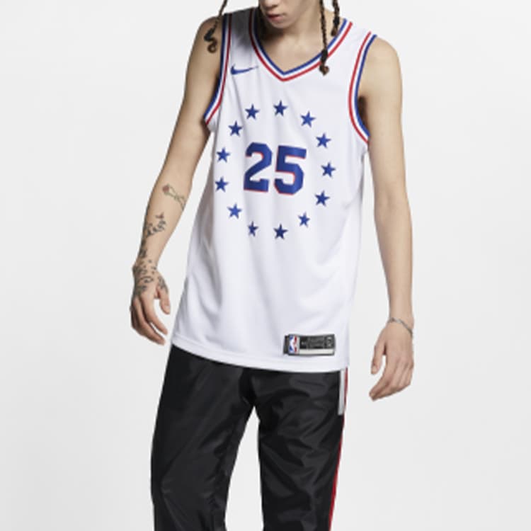 Баскетбольная майка Nike Earned Edition NBA Simmons 76ers SW Jersey - изображение 3