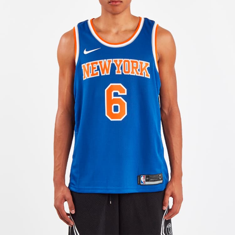 Баскетбольная майка Nike NBA Swingman Jersey Porzingis 6 Blue - изображение 4