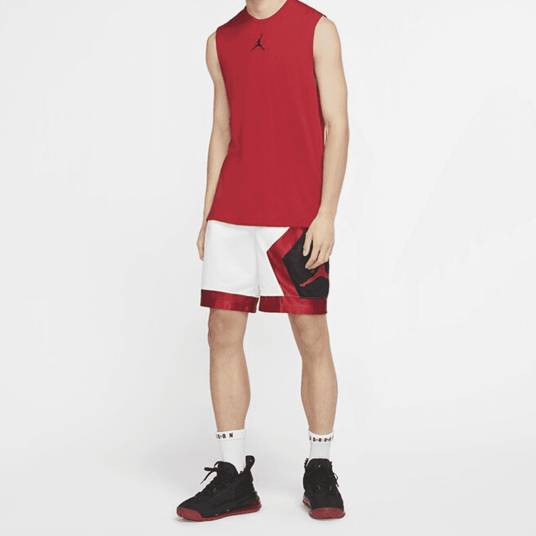 Баскетбольная майка Jordan Sleeveless Training Vest Red - изображение 3