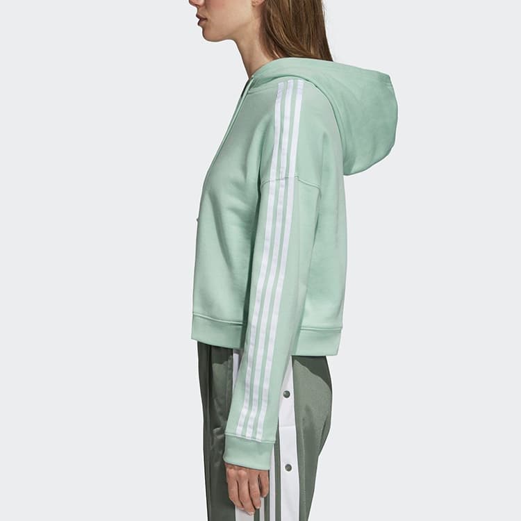 Худи adidas Originals Cropped Hoodie Green - изображение 5