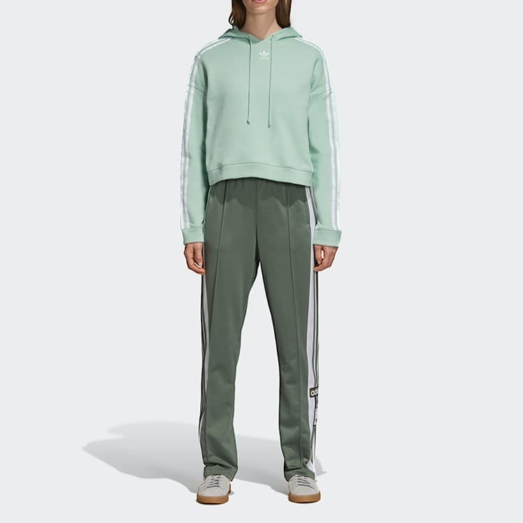 Худи adidas Originals Cropped Hoodie Green - изображение 3