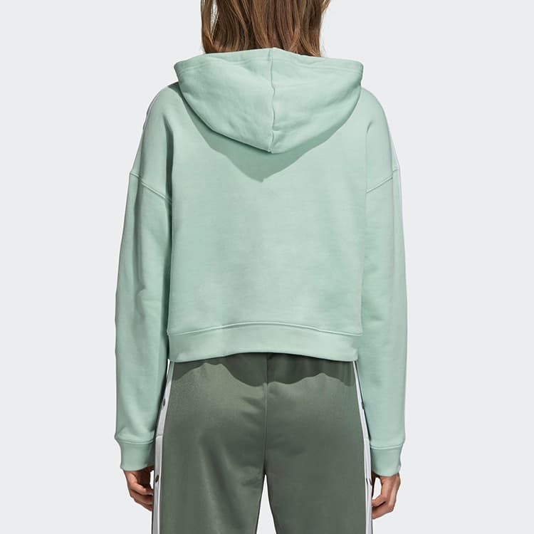 Худи adidas Originals Cropped Hoodie Green - изображение 4