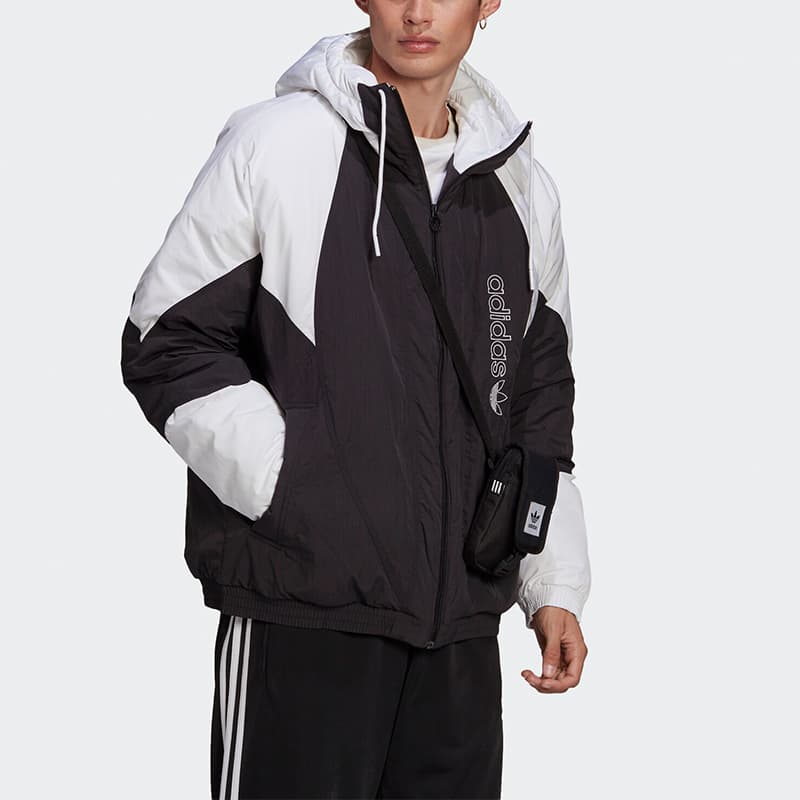 Зимняя куртка пуховик adidas Originals Adicolor Padded Jacket - изображение 6