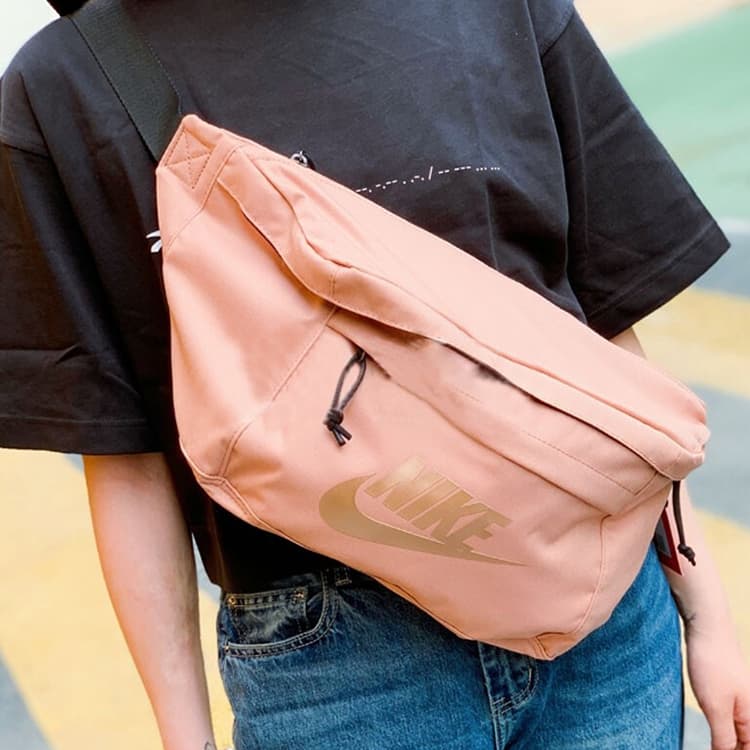 Поясная сумка Nike Letter Print Zip Waist Bag Pink - изображение 5