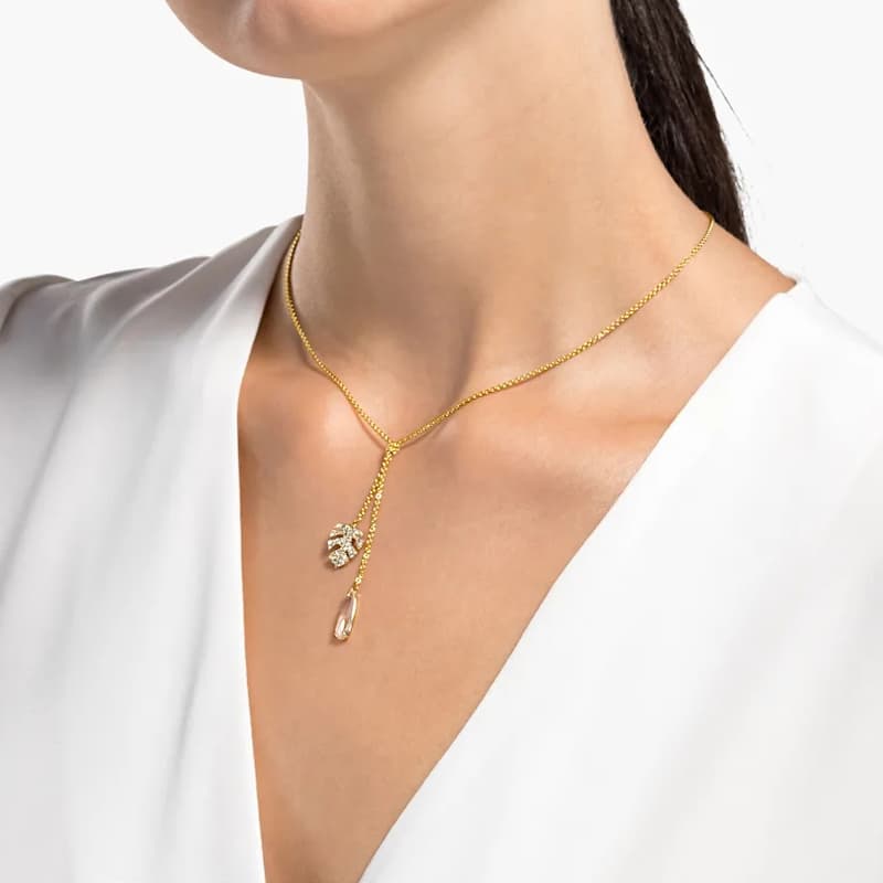 Ожерелье Swarovski Tropical Y Necklace White - изображение 4
