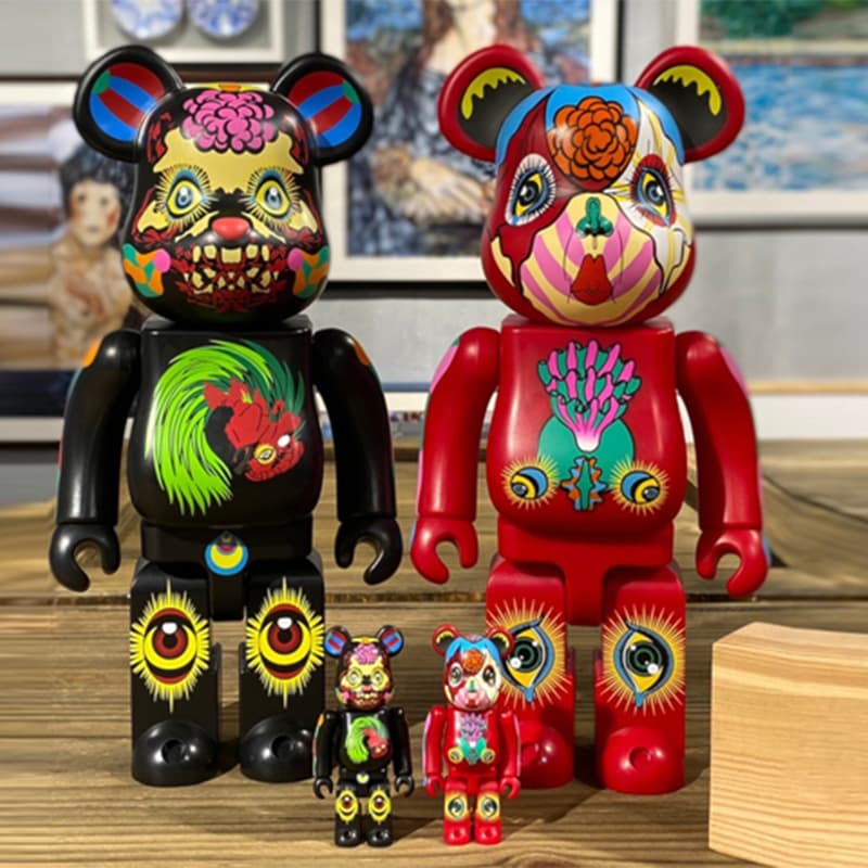 Фигурка BE@RBRICK Kenichi Tana Red Black Set 100%+400% - изображение 2