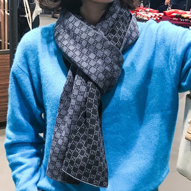 Шарф Gucci Logo Stripe Scarf - изображение 5