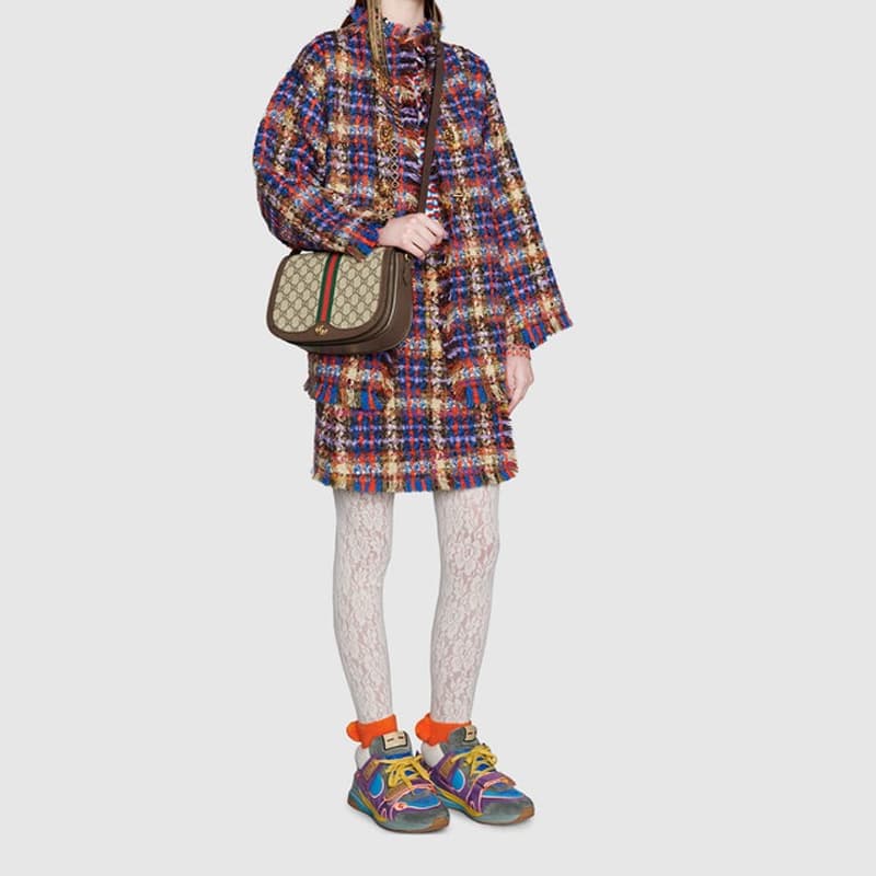 Сумка через плечо Gucci Ophidia Saddle Bag - изображение 7