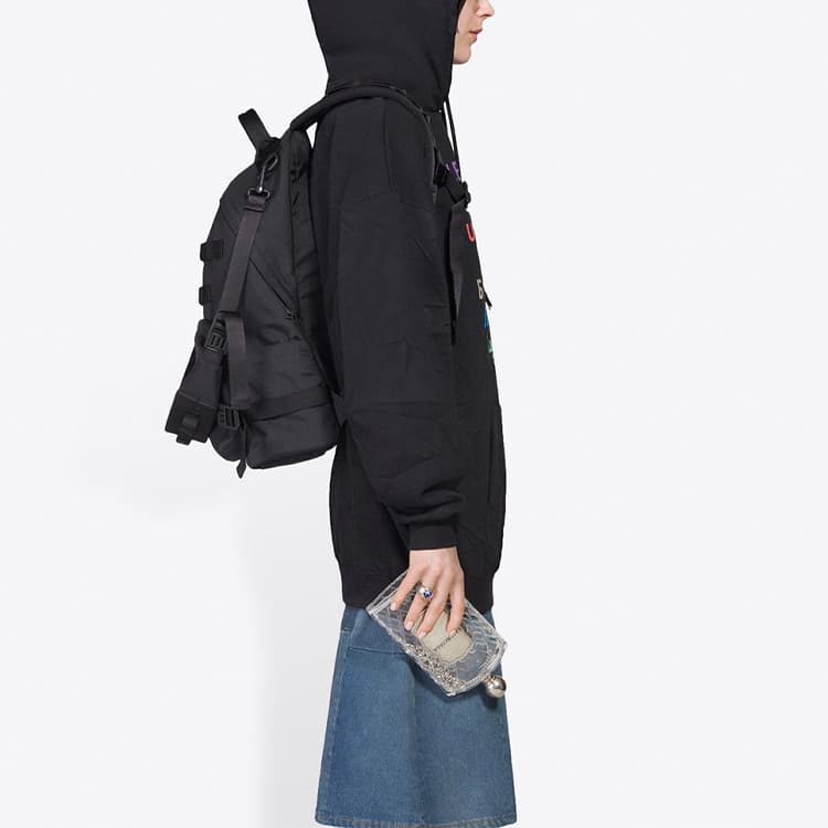 Худи Balenciaga Multilingual Logo Hoodie Black - изображение 6