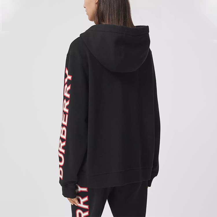 Куртка Burberry Logo Print Hoodie Jacket Black - изображение 5