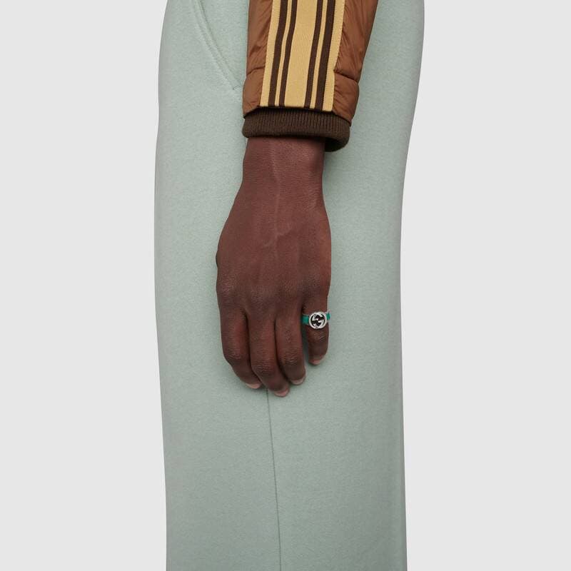 Кольцо Gucci Interlocking G Silver Ring - изображение 6