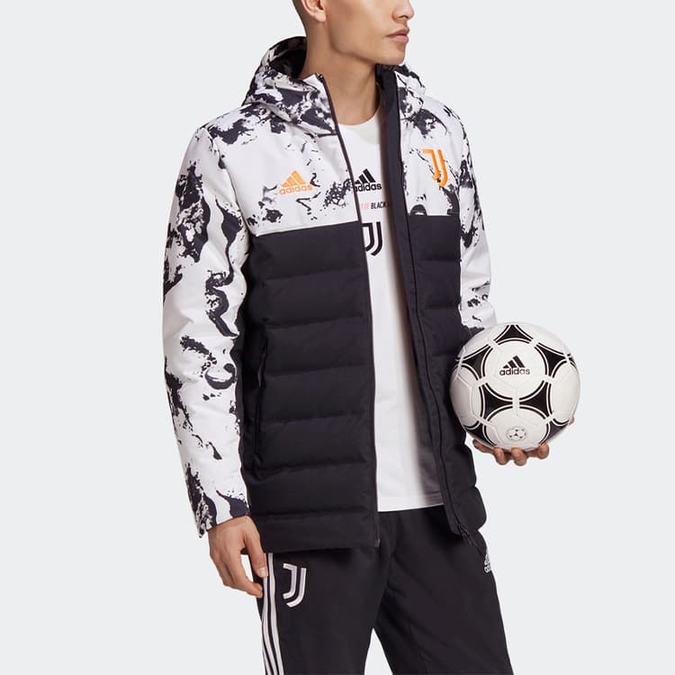 Зимняя куртка adidas Juventus Hooded Down Jacket - изображение 3