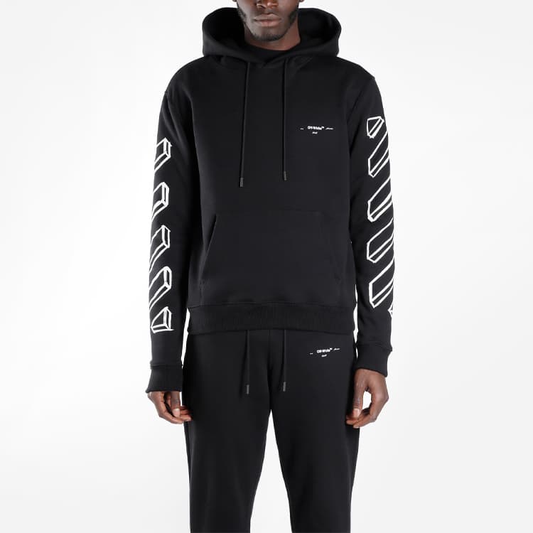 Кофта OFF-WHITE Pullover Sweatshirt Black - изображение 3