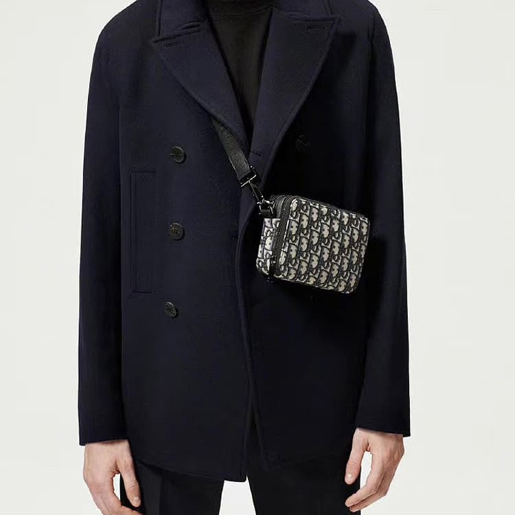 Мини-сумка DIOR Oblique Embroidered Shoulder Bag - изображение 7