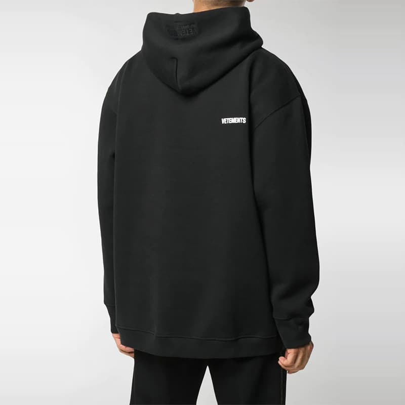 Худи Vetements Hoodie Black - изображение 5