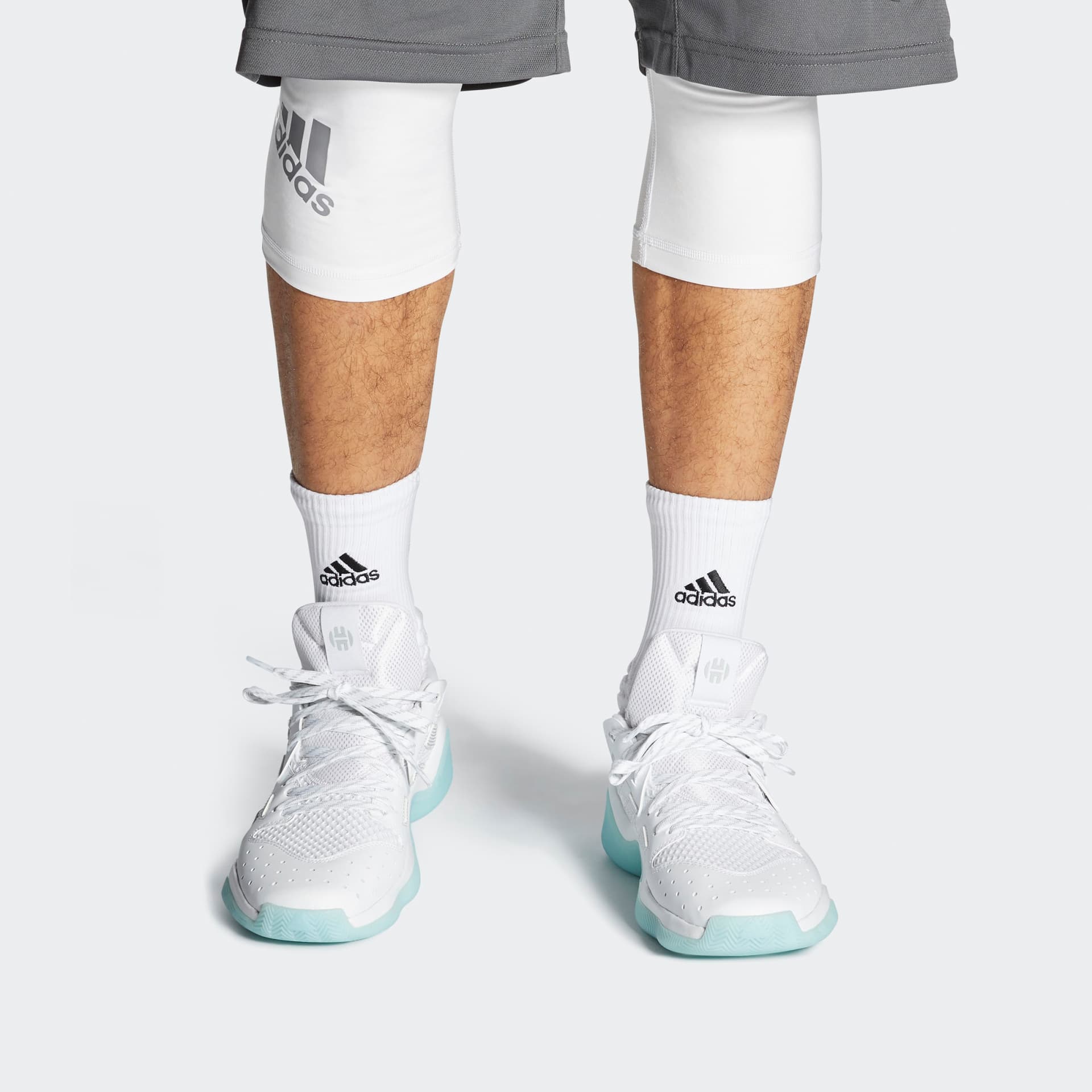 Кроссовки для баскетбола adidas Harden Stepback 1 White Grey - изображение 7