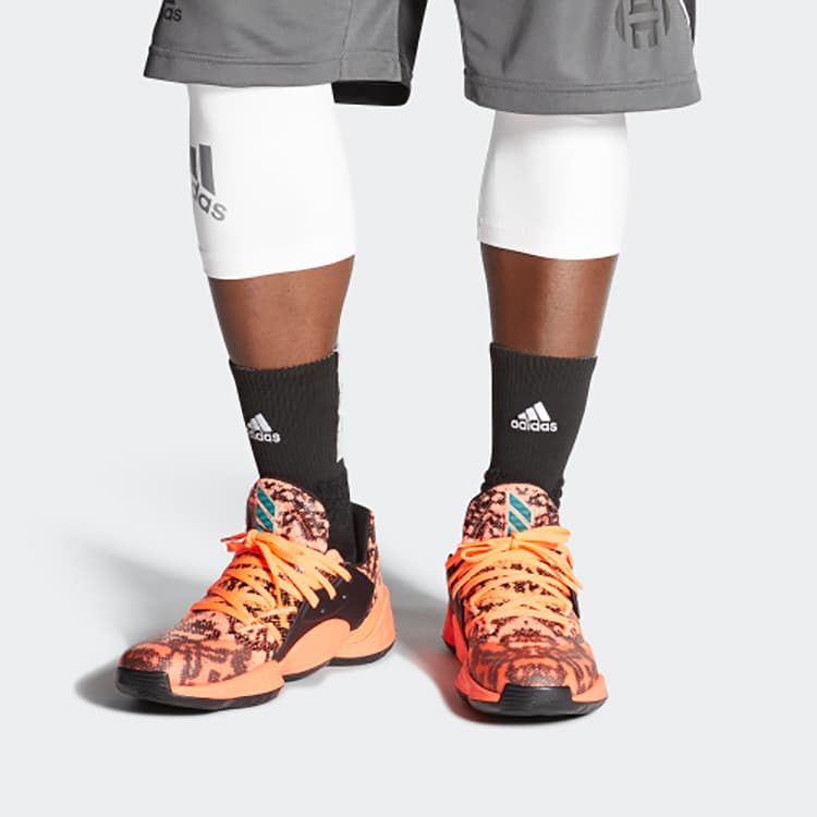 Кроссовки для баскетбола adidas Harden Vol. 4 Orange Black - изображение 6