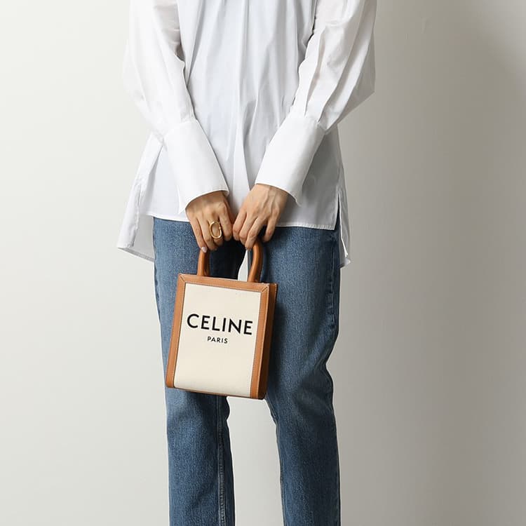 Сумка Celine Cabas Mini Beige Brown - изображение 8