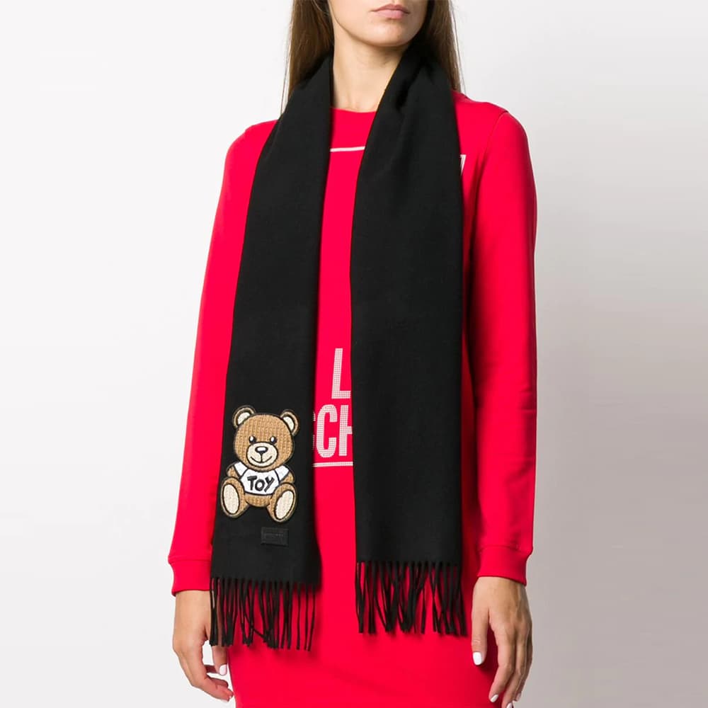 Шарф Moschino Teddy Bear Wool Scarf - изображение 5