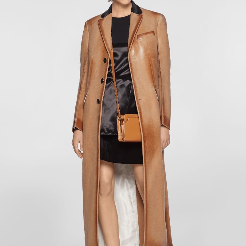 Сумка через плечо MARNI Trunk Reverse Nappa Brown - изображение 5