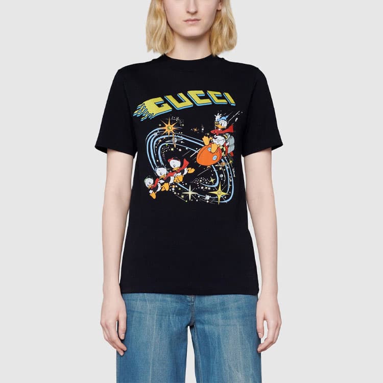 Футболка Gucci x Disney SS21 T-Shirt Black - изображение 7