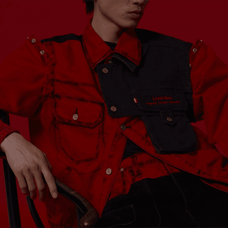Куртка Levis x Feng Chen Wang Multi-Pocket Jacket Red - изображение 3