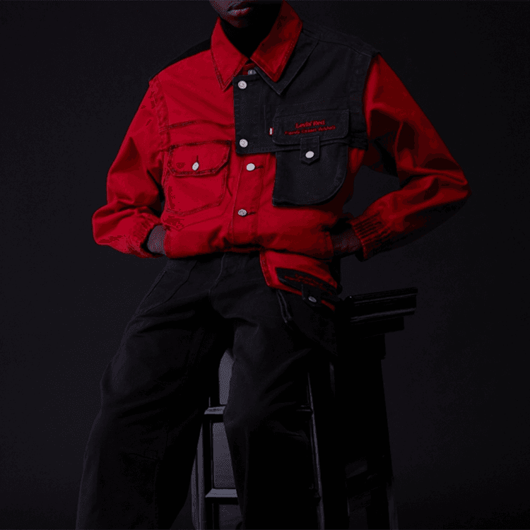 Куртка Levis x Feng Chen Wang Multi-Pocket Jacket Red - изображение 4