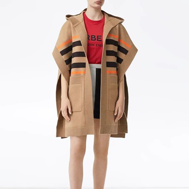 Шарф Burberry Hooded Wool Poncho - изображение 3