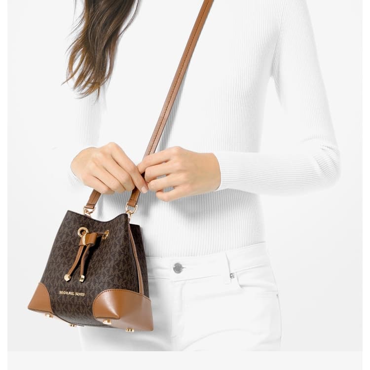 Сумка Michael Kors Mercer Acorn Brown - изображение 5