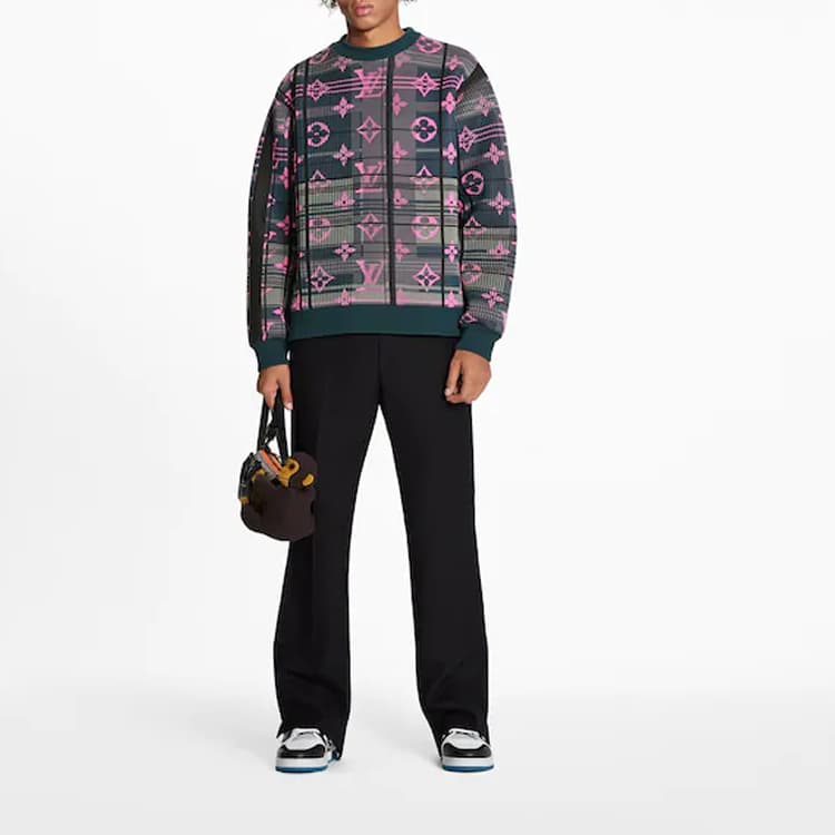 Кофта Louis Vuitton Pullover Sweatshirt Men's Dark Green — фото 2