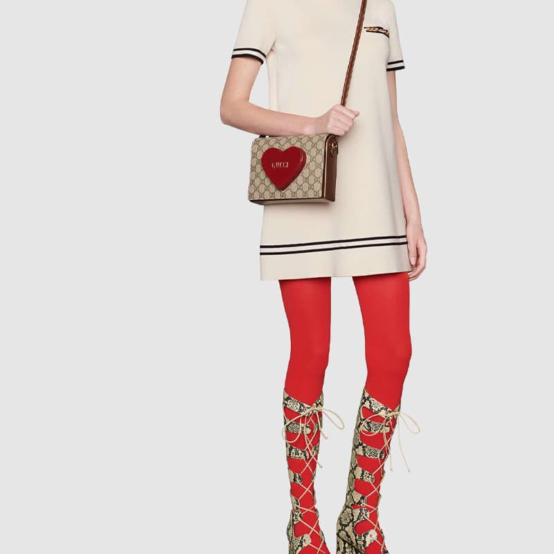 Сумка через плечо Gucci Valentine's Series Mini Crossbody Bag - изображение 9