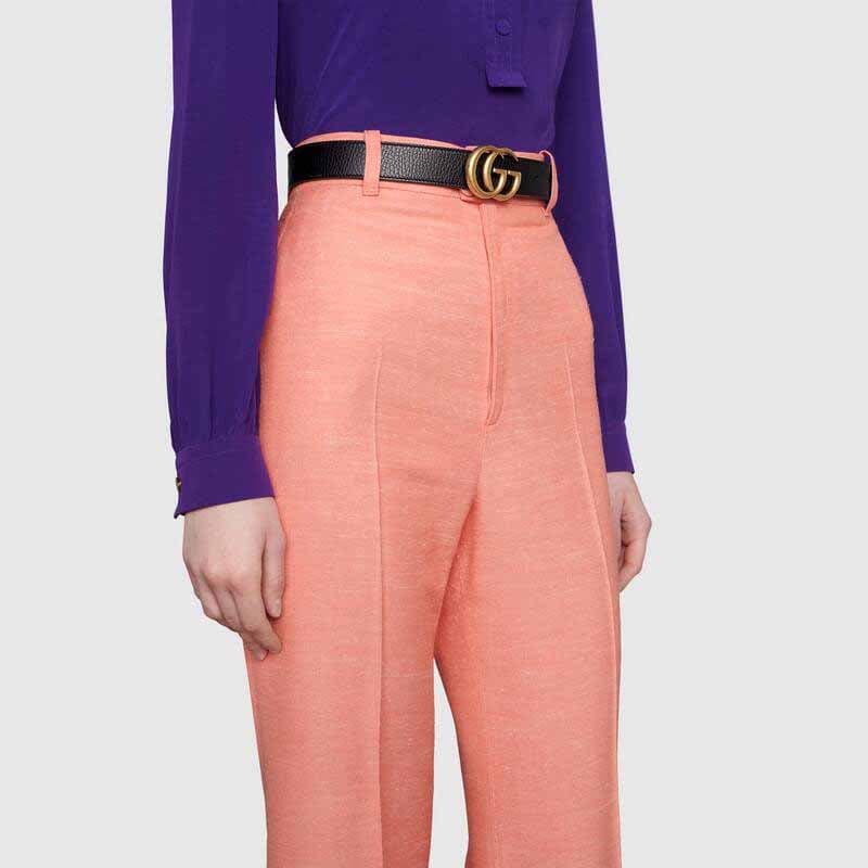 Ремень Gucci Double G Buckle Belt Black Brown - изображение 6