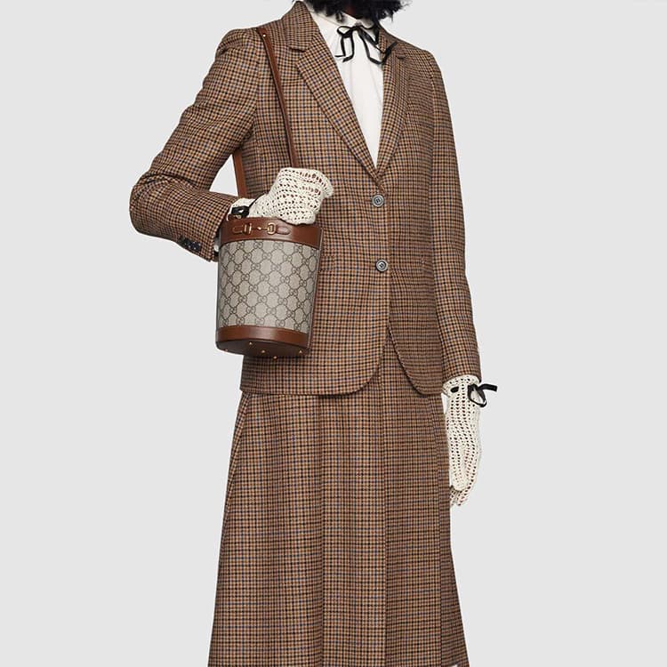 Мини-сумка Gucci Horsebit 1955 - изображение 7