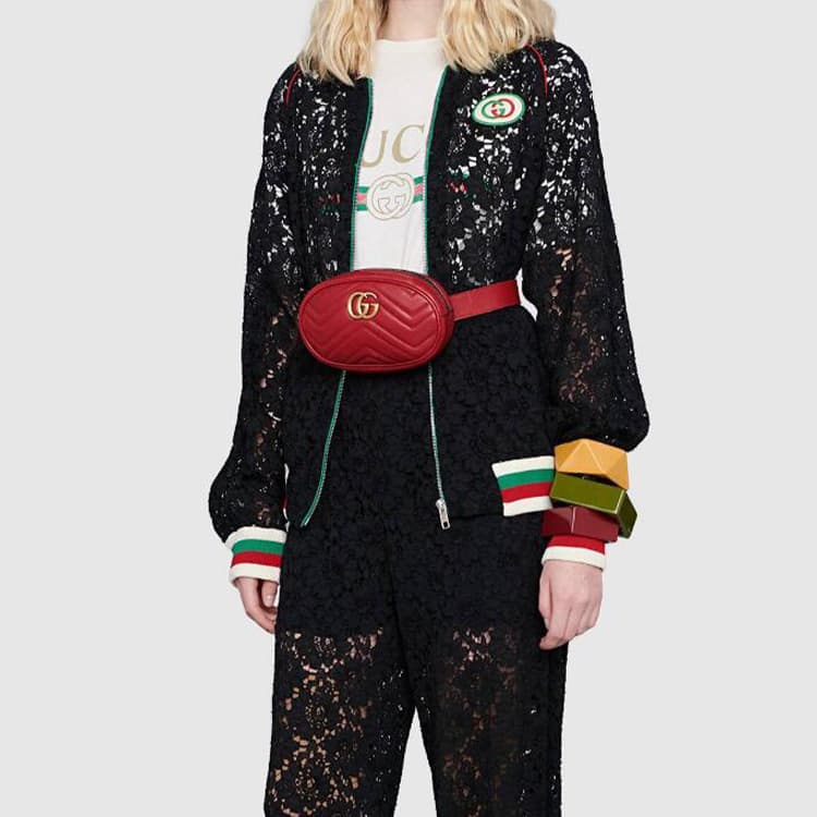 Поясная сумка GUCCI GG Marmont Logo - изображение 8