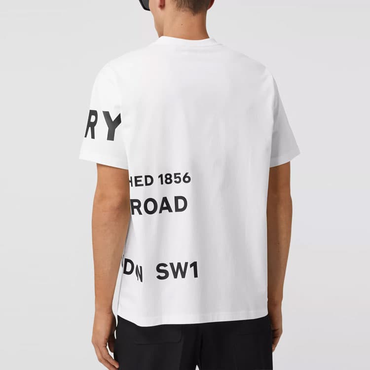 Футболка Burberry Horseferry Oversize T-Shirt White - изображение 4