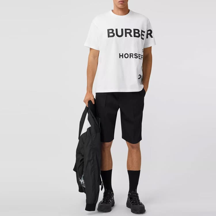 Футболка Burberry Horseferry Oversize T-Shirt White - изображение 5