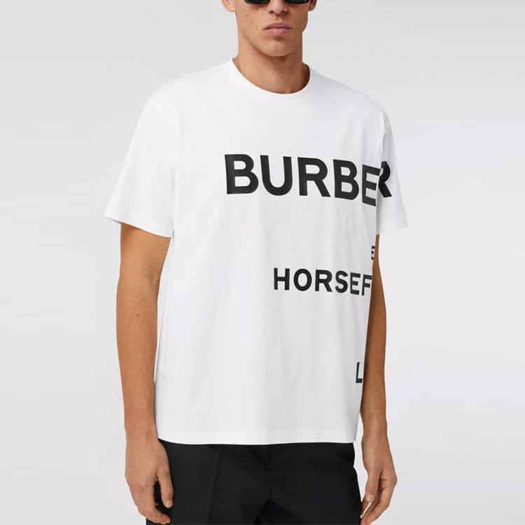 Футболка Burberry Horseferry Oversize T-Shirt White - изображение 3