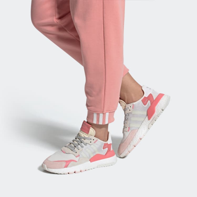 Кроссовки adidas Nite Jogger Pink White - изображение 7