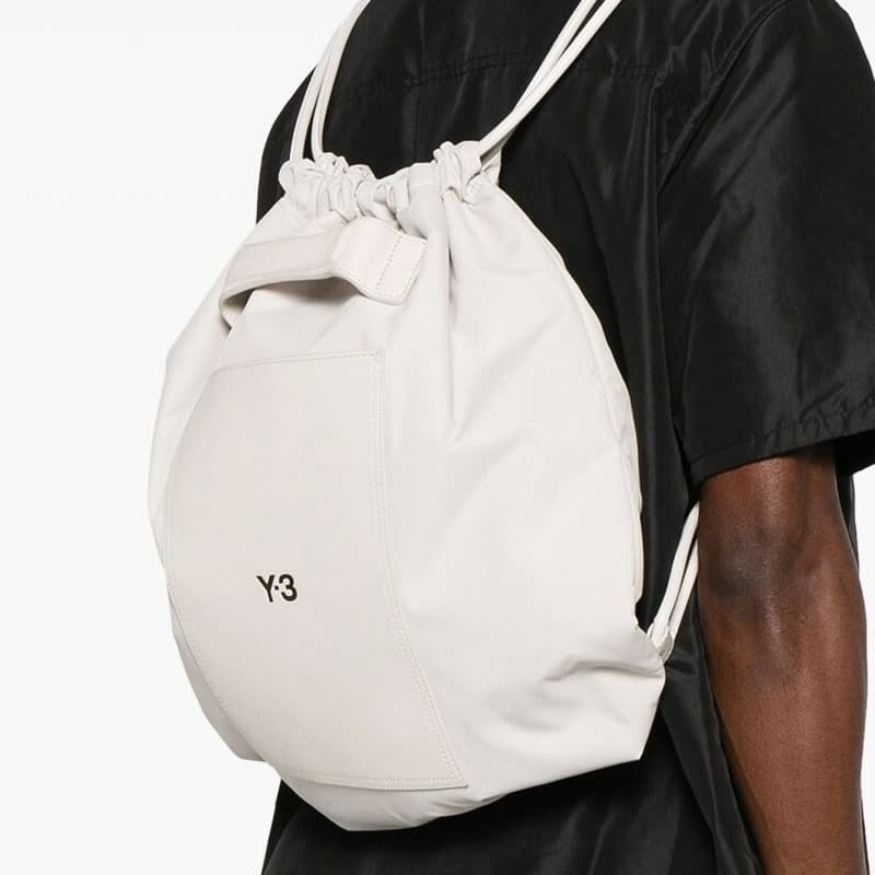 Рюкзак Y-3 Logo Drawstring Backpack Off White - изображение 3