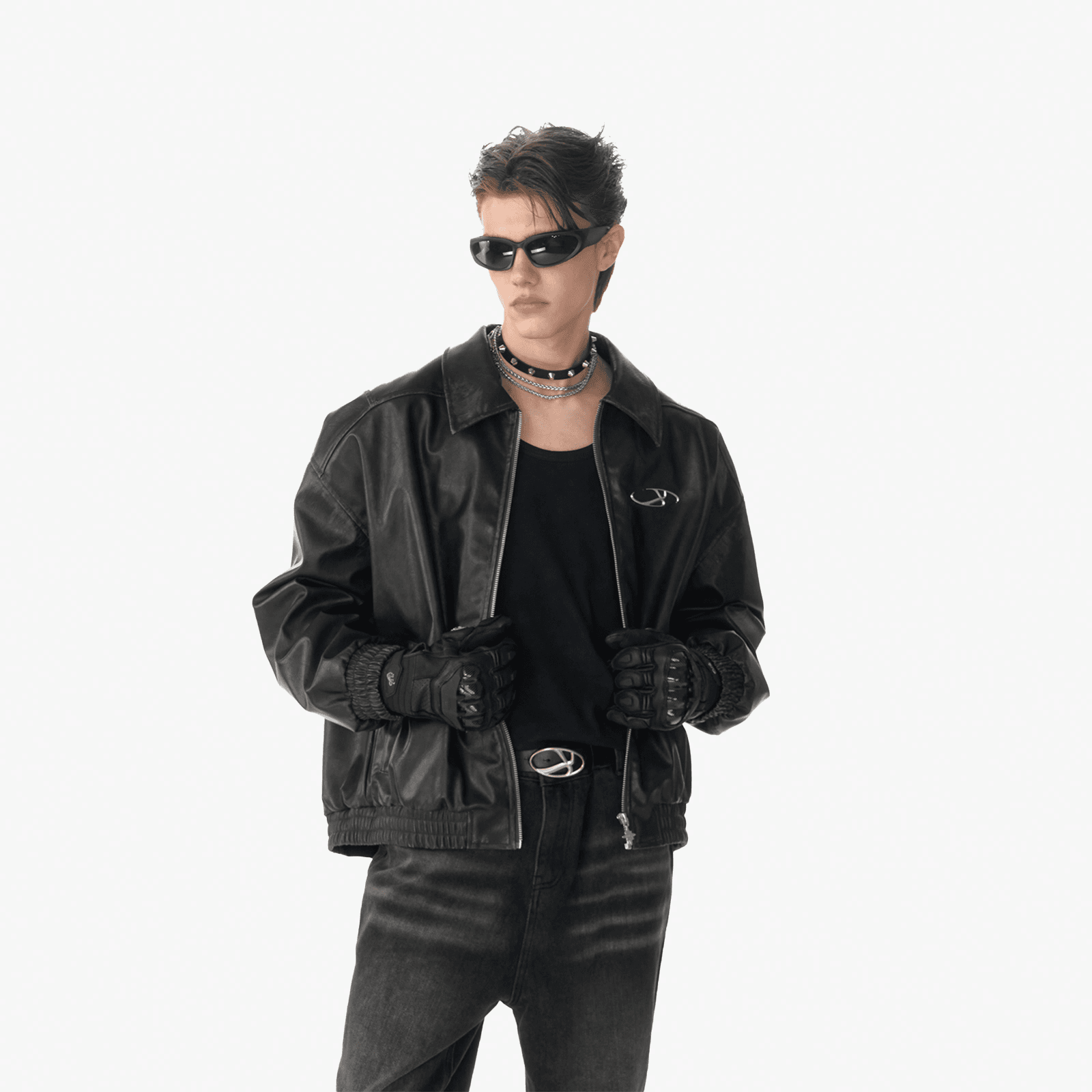 Кожаная куртки IMXS Vintage Biker Jacket - изображение 4