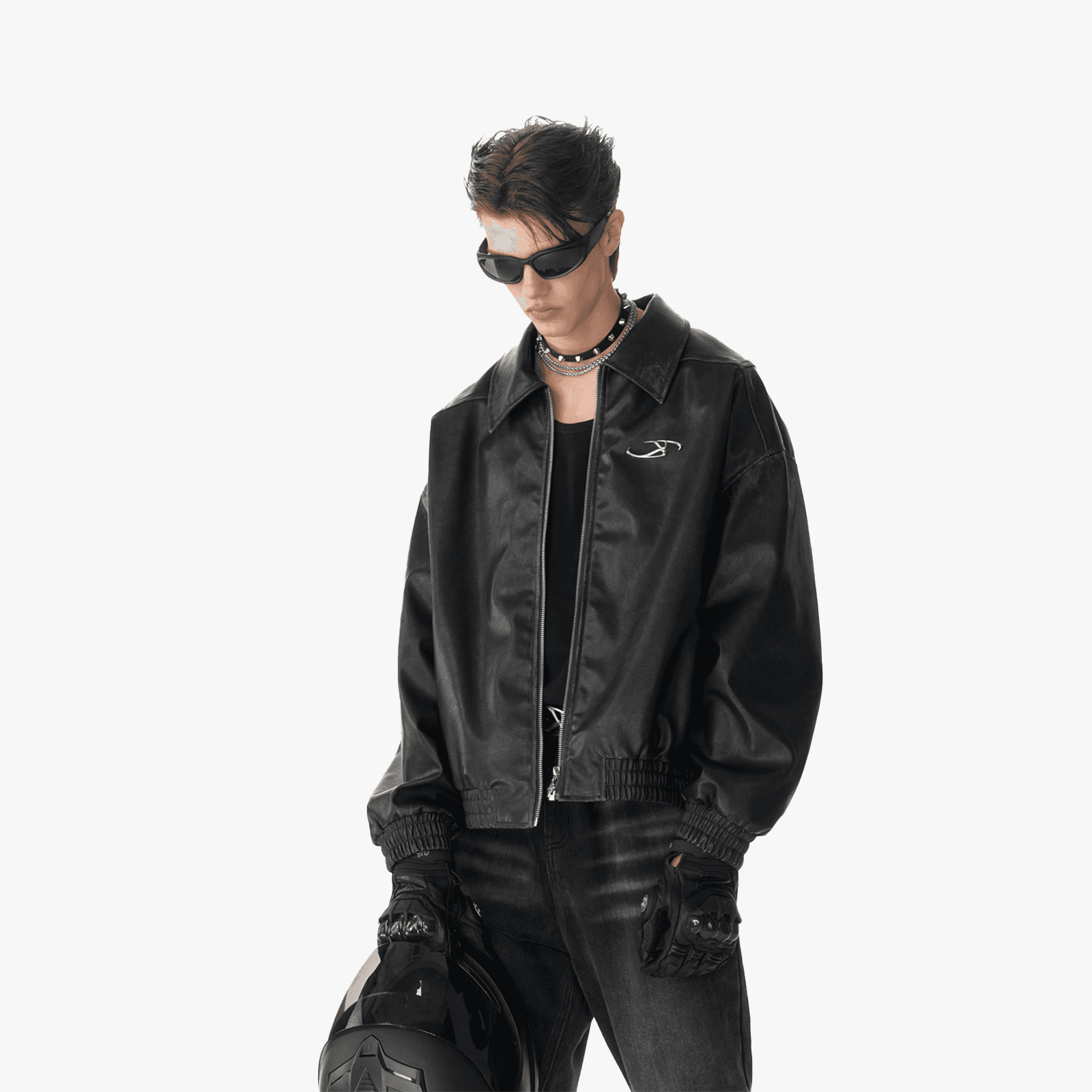 Кожаная куртки IMXS Vintage Biker Jacket - изображение 6