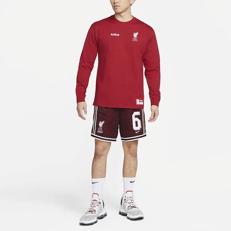 Баскетбольные шорты Nike x LeBron x Liverpool Basketball Shorts Red - изображение 3