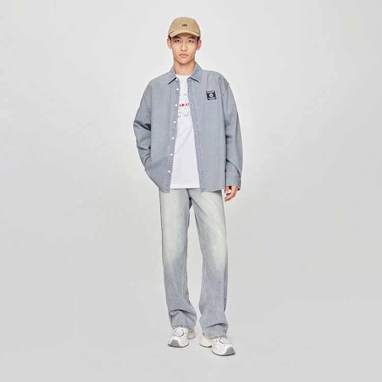 Рубашка Lee SS25 Retro Light Blue Denim Shirt - изображение 5