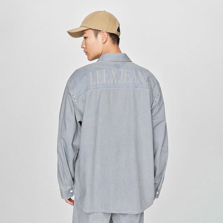 Рубашка Lee SS25 Retro Light Blue Denim Shirt - изображение 7