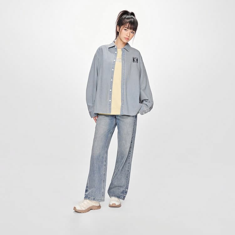 Рубашка Lee SS25 Retro Light Blue Denim Shirt - изображение 4
